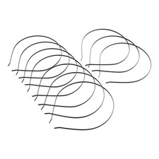 10Pcs 3mm Blank Headbands Metal Hair Band Lots DIY Accessories Black S9C22016