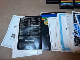 Mattel Intellivision Lot of 30 Games w/ Manuals Atlantis Star Wars UNTESTED