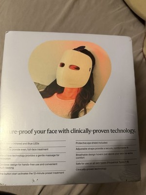 Therabody TheraFace Mask Glo LED Light Therapy Massage for Fine Lines