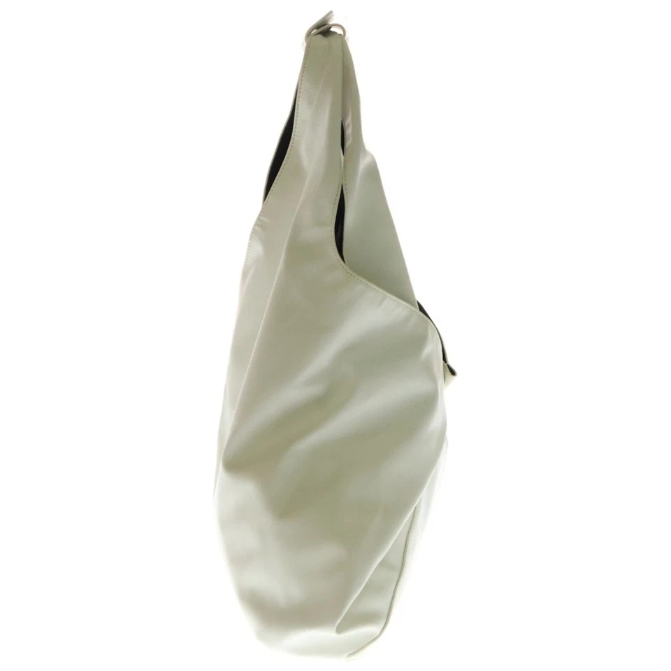 Mm6 Maison Margiela Masonic Japanese Handbag Tote Bag White Leather Used 6cb010b - Image 3 of 4