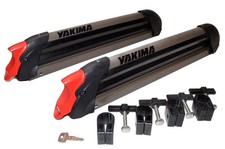 Yakima Powderhound 4 Ski Snowboard Roof Rack With Sks Locks Key