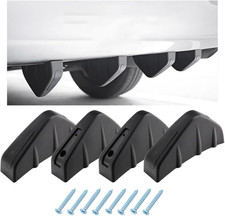 4 PCS Car Rear Lower Bumper Wing Lip Diffuser, Shark Fin Vehicle Spoiler Wing Re