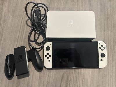 Nintendo Switch OLED Handheld Video Game Console White Joy-Cons JoyCon