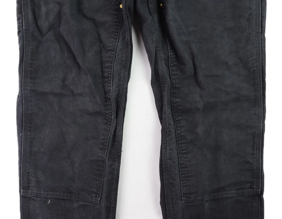 CARHARTT B01 USA Men's 31 x 34 Black Duck Double Knee Work Utility Pants - Image 3 of 4