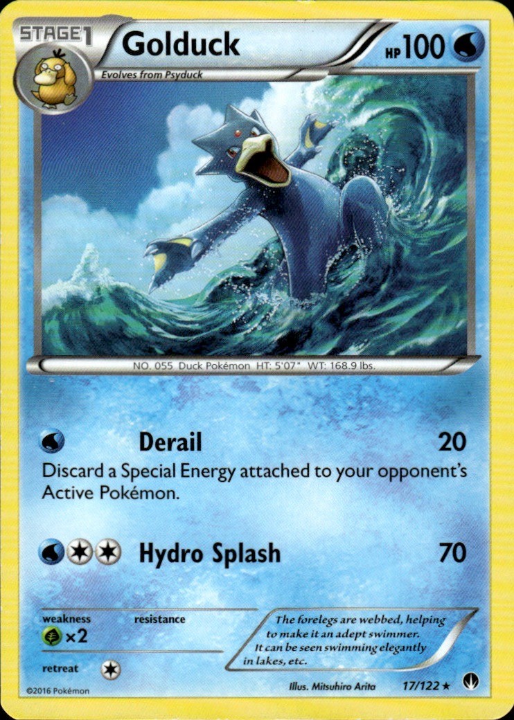 Golduck 17/122 Rare BREAKpoint Pokemon Lightly Played