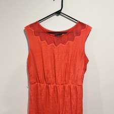 Alyx Women XL Dress Midi Boho Island Coastal Chic Gauze Lightweight