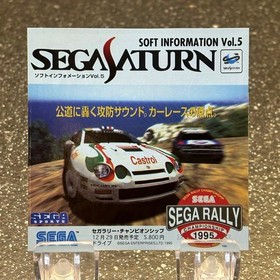 Complete Accessories Sega Saturn Sega Rally 1995 with Band Postcard and Informat