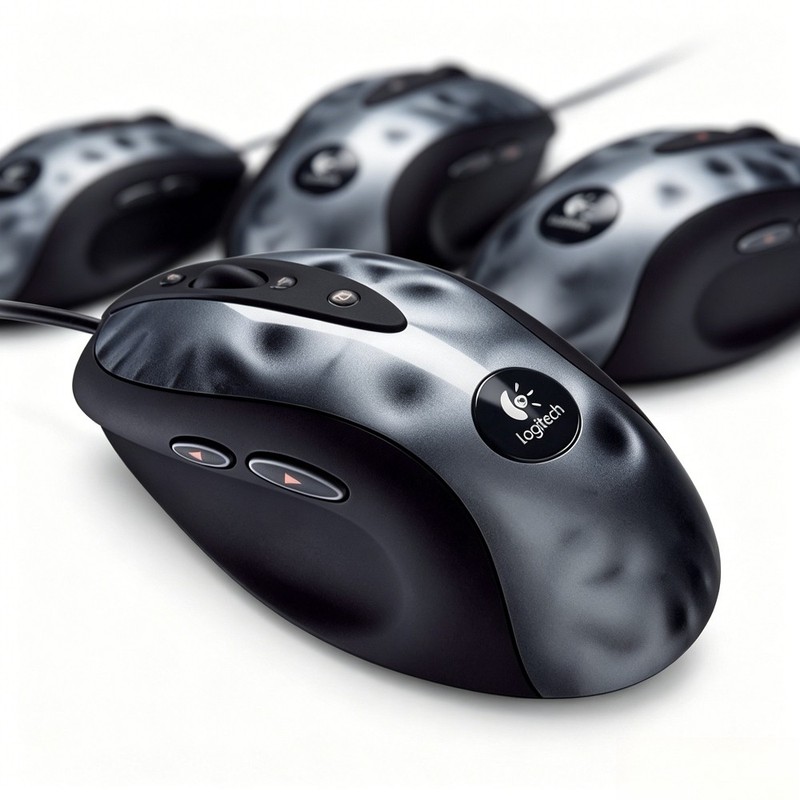 Logitech MX518 Wired Optical Gaming Mouse Black M/N M-BS81A P/N Thumb Button