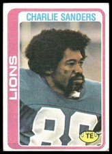 Charlie Sanders 1978 Topps #344 Detroit Lions