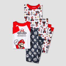 4pc Mario Kart Long Sleeve Pajama Set - Size 10 Komar Kids