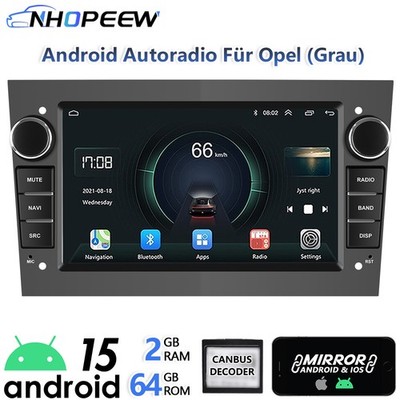 Für Opel Astra Corsa Meriva Vectra Autoradio Android 15 Bluetooth GPS NAVI FM BT