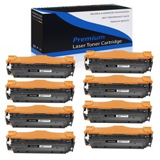 8 Pack Black CE410A 305A Toner for HP LaserJet Pro 400 M451dn MFP M375nw M475