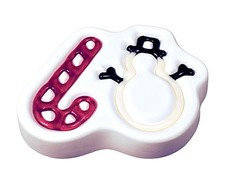 Candy Cane and Snowman Casting Mold for Glass Frit Fusing