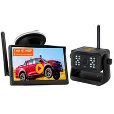 5" Monitor 1080P Solar Magnetic Wireless RV Backup Camera for Car Trailer Truck