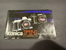Konica FT-1 Camera Instructions....Free Shipping