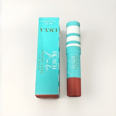 L.W.Y.A Kim Gravel Beach Babe Center Core Lip Balm - Rosey Reef - 0.05oz