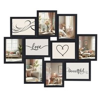 Stilvolle Momente – Bilderrahmen Collage für 10 Fotos | Galerierahmen Wand