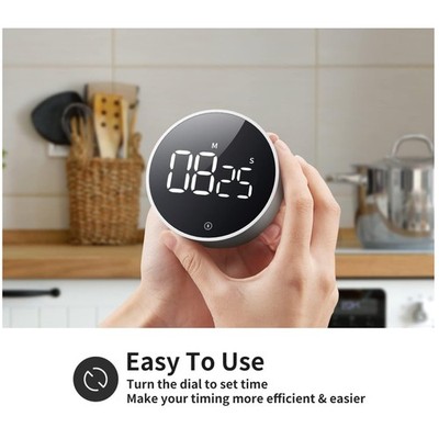 Easy-to-Use Countdown Timer - Volume Adjustable, Space Grey