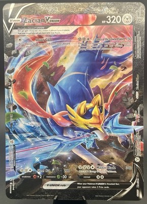 Zacian V-Union SWSH165 Jumbo Black Star Promo Oversized Pokemon Card NM