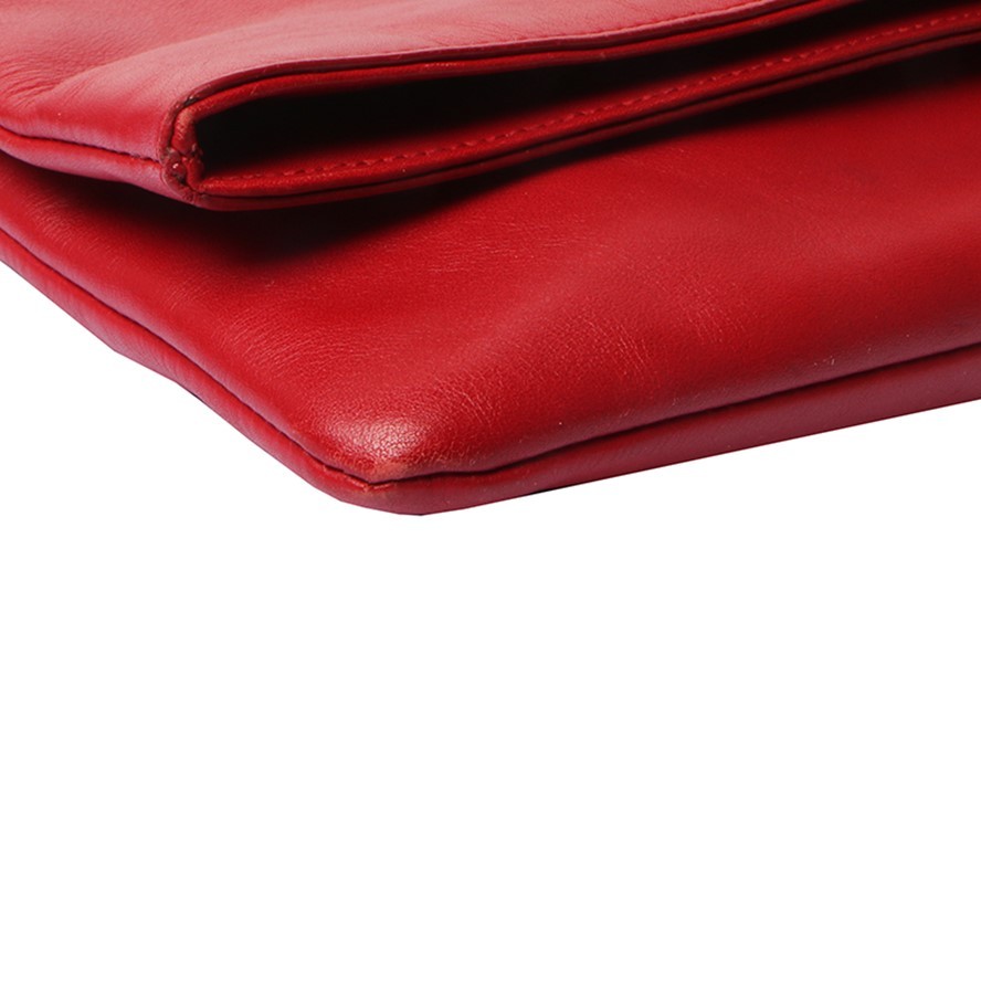 Borsa pochette pieghevole Saint Laurent YSL rossa 328193 5084579172 26150338