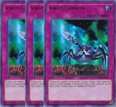 Yugioh - Virus Cannon - 1st Edition Ultra Rare NM - Free Holographic Card