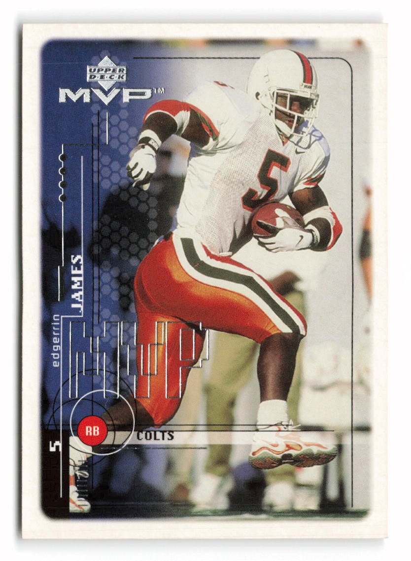 1999 Upper Deck MVP Edgerrin James #206 Rookie Indianapolis Colts