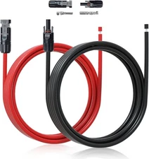 ECO-WORTHY 10FT 10AWG Solar Extension Cable 30A/1000V DC, IP67 Waterproof