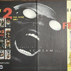 Sega Saturn Something To Scream About Video Game Vintage Print Ad/Wall Art Retro