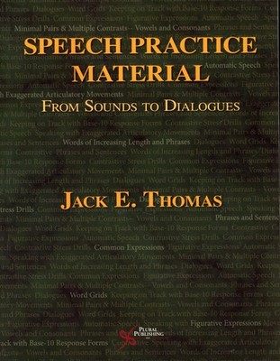 Speech Practice Material : From Sounds to Dialogues by Thomas Jack (2008, PB) VG