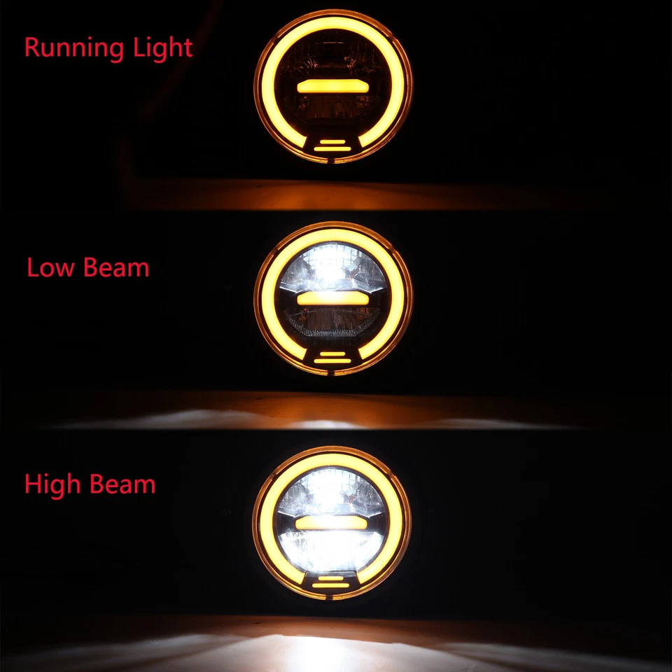 Motorcycle LED Headlight Hi/Lo w/ Bracket For Honda XL 125 100 150 185 250 500 - Image 3 of 4