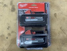 Milwaukee M18 RED LITHIUM HIGH OUTPUT XC6.0 Li-Ion Battery 2 Pack NEW 10859-2