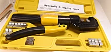 10T Hydraulic Crimper Wire Battery Cable Lug Terminal Crimping Tool w/8 Dies