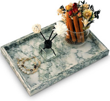 Marble Bathroom Tray,Pure Natural Vanity Tray,Marble Tray for Kitchen Counter No