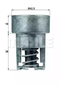 KÜHLFLÜSSIGKEIT KÜHLER THERMOSTAT MAHLE ORIGINAL TI 147 80 A FÜR FIAT - Picture 2 of 5