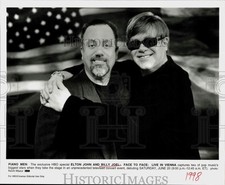 1998 Press Photo "Elton John and Billy Joel: Face to Face: Live in Vienna."