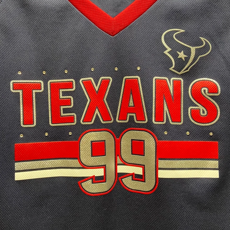 Camiseta Texans 99 J. J. Watt Majestuosa Para Mujer Grande Roja Blanca Azul Abanico Moda Foto 4 de 4