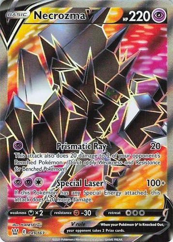 Necrozma V 149/163 Ultra Rare Battle Styles Pokemon Holo Near Mint