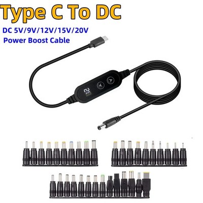 USB C zu DC Power Boost Kabel Typ C Adapter schnelle Ladung TV Router
