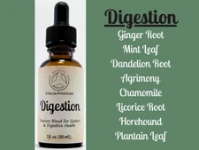 DIGESTION Herbal Tincture Blend / Liquid Extract / Organic Apothecary Herbs
