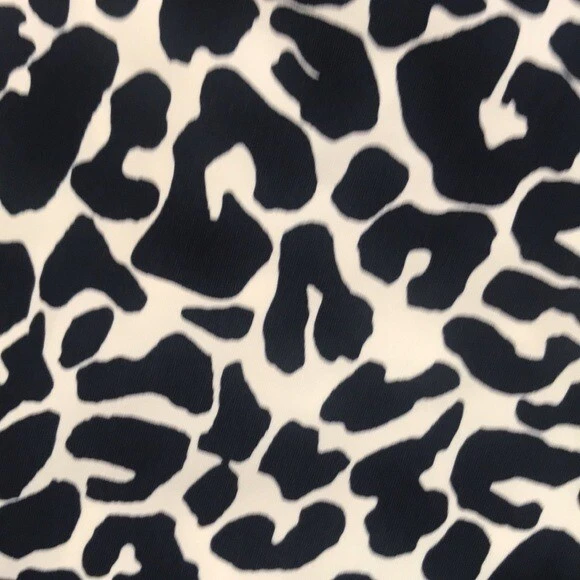 Tory Burch Navy Blue Leopard Print One Shoulder One Piece Swimsuit size XS - Image 3 of 4