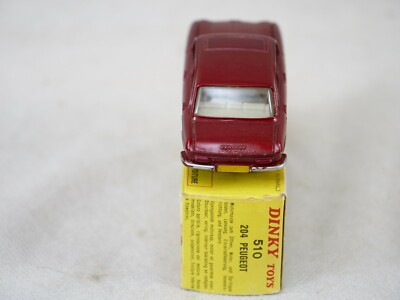 VERITABLE DINKY PEUGEOT 204 REF 510 SUPERBE ETAT EN BOITE D