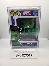 LOU FERRIGNO Signed Funko Pop Figure THE HULK #08 Marvel JSA AUTH Light Mark