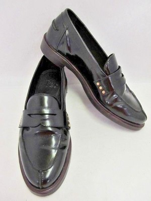 RARE Massimo Dutti Mens Black Leather 