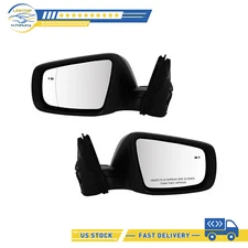 Pair Side Mirrors w/Object Sensor PTM Left & Right For 2010-2012 Buick LaCrosse
