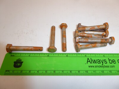 1/4-28 x 1-5/8'' ROCKFORD AIRCRAFT BOLT.  STEEL. DRILLED.   NEW! QUANTITY OF 10