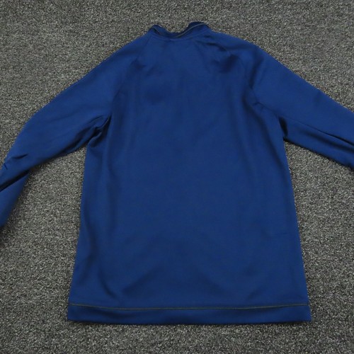 Adidas Jacket Girls Large Blue Climalite Full Zip Mock Neck Long Sleeve Youth - Picture 9 of 11