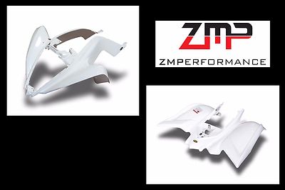 NEW YAMAHA RAPTOR 700 13 - 24 WHITE PLASTIC CUSTOM FRONT AND REAR FENDER SET