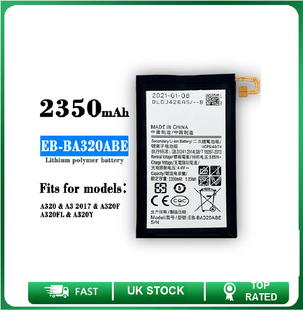 A320y A320fl Samsung A3 2017 Battery Price Original High Quality