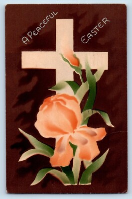 Fargo North Dakota ND Postcard Easter Holy Cross Flower 1911 Posted Antique