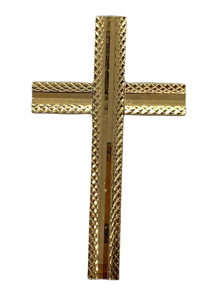 Vintage Crucifix Gold Plated Cross Religious Pendant Parts 26